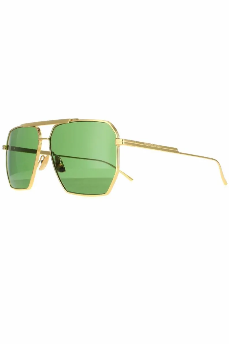 Sunglasses*Bottega Veneta Square Green BV1012S Gold