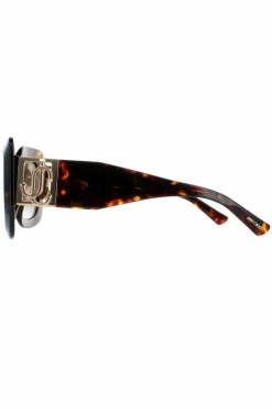 Sunglasses*Jimmy Choo Square Havana and Gold Gradient GAYA/S Brown