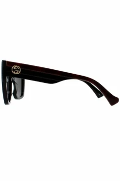 Sunglasses*Gucci Square Havana Grey GG1300S Black