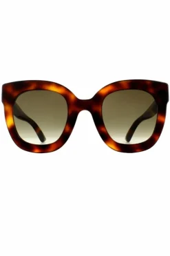 Sunglasses*Gucci Square Havana Gradient Sunglasses Brown