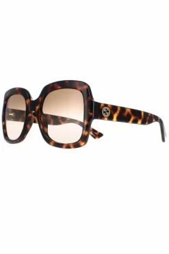 Sunglasses*Gucci Square Havana Gradient GG1337S Brown