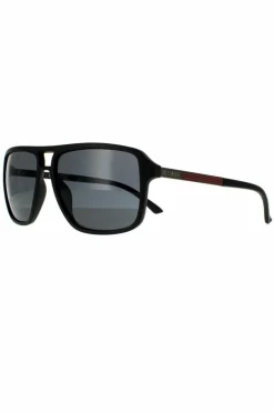 Sunglasses*Guess Square Matte Smoke Grey GF5085 Sunglasses Black