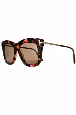 Sunglasses*Tom Ford Square Pink Havana Brown