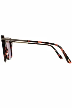 Sunglasses*Tom Ford Square Pink Havana Brown