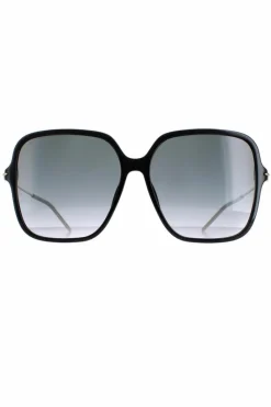 Sunglasses*Gucci Square Shiny and Gold Grey Gradient GG1267S Black