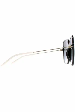 Sunglasses*Gucci Square Shiny and Gold Grey Gradient GG1267S Black