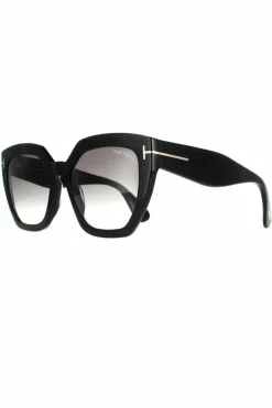 Sunglasses*Tom Ford Square Shiny Smoke Gradient FT0939 Phoebe Black