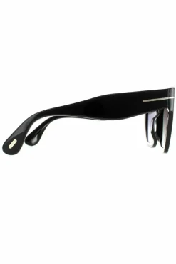 Sunglasses*Tom Ford Square Shiny Smoke Gradient FT0939 Phoebe Black