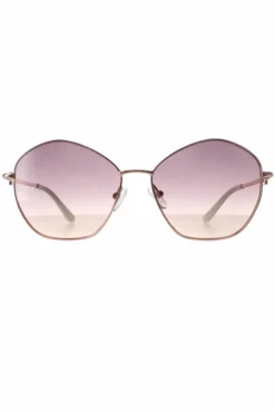 Sunglasses*Guess Square Shiny Rose Rose Gradient GU7907 Gold