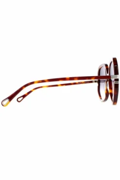 Sunglasses*Chloe Square Tortoise Grey Gradient CH0105S Brown