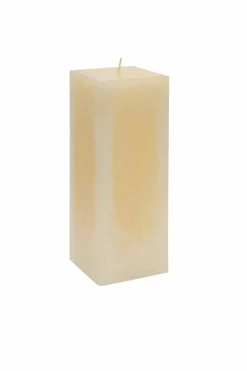 Candles & Diffusers|Candles*Nicola Spring Square Vanilla Pillar Candle - 110 Hours - Cream Beige