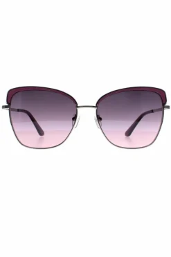 Sunglasses*Guess Square Violet Bordeaux Mirror GU7738 Purple