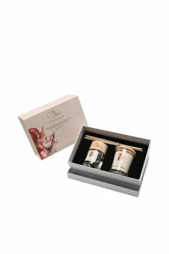 Candles & Diffusers|Candles*Meg Hawkins Squirrel Mini Candle & Diffuser Gift Set - Fir & Red Berry Multi