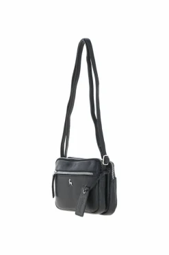 Handbags|Cross-Body Bags*Ashwood Leather Sterling' Real Leather Crossbody Bag Black