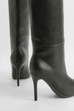 Over The Knee Boots|Knee High Boots*boohoo Stiletto Knee High Boots black