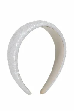 Hair Accessories*My Accessories London Straight Beaded Headband White
