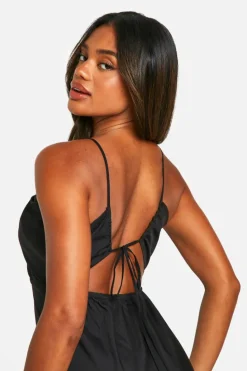 Cami Dresses*boohoo Strappy Midaxi Dress black