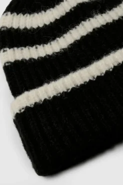Earmuffs|Hats & Gloves*boohoo Stripe Chunky Beanie black