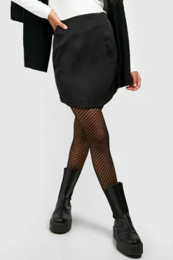 Tights & Socks|Tights & Socks*boohoo Striped Fishnet Tights black
