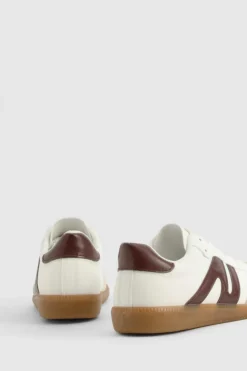 Trainers*boohoo Striped Gum Sole Trainers wine
