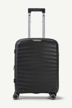 Handbags*Rock Sunwave 8 Wheel Hardshell Expandable Suitcase Small Black