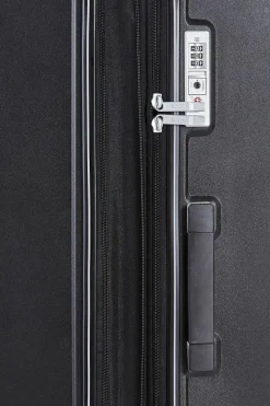 Handbags*Rock Sunwave 8 Wheel Hardshell Expandable Suitcase Small Black