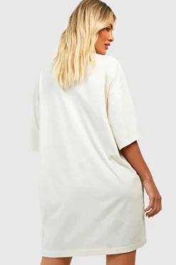 T-Shirt Dresses|Shirt Dresses*boohoo Super Oversized T-shirt Dress stone
