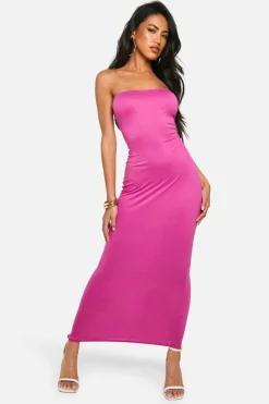 Bodycon Dresses*boohoo Super Soft Bandeau Maxi Dress purple