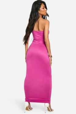 Bodycon Dresses*boohoo Super Soft Bandeau Maxi Dress purple