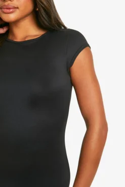 Bodycon Dresses*boohoo Super Soft Cap Sleeve Maxi Dress black