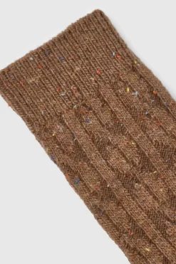Tights & Socks|Tights & Socks*boohoo Super soft Cosy Crew Socks chocolate