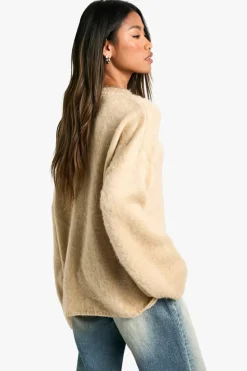 Jumpers|Knitwear*boohoo Super Soft Round Neck Jumper stone