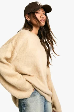 Jumpers|Knitwear*boohoo Super Soft Round Neck Jumper stone