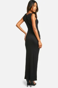 Bodycon Dresses*boohoo Super Soft Square Neck Maxi Dress black