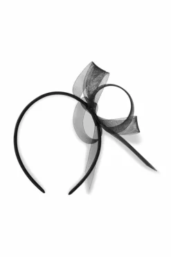 Hair Accessories*My Accessories London Swirl Fascinator Black