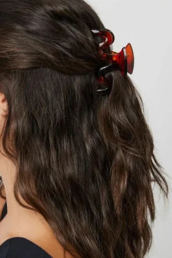 Hair Accessories*My Accessories London Swirl Hair Clip In Tortoiseshell Brown