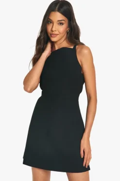 Mini Dresses*boohoo Tailored Shift Dress black