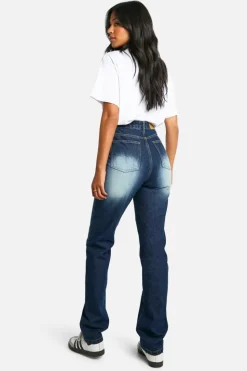Up To 80% Off Winter Warmers|Jeans*boohoo Tall Basics High Waisted Straight Leg Jeans washed indigo