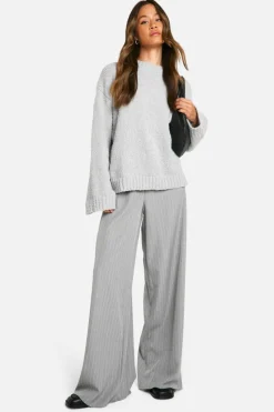 Oversized Jumpers*boohoo Tall Boucle Oversized Jumper grey