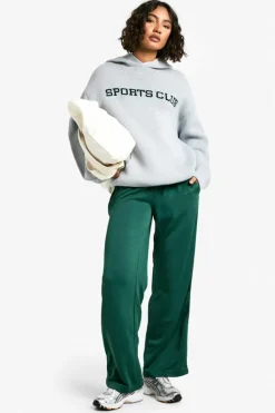 Jumpers|Knitwear*boohoo Tall Sports Club Knitted Hoodie grey