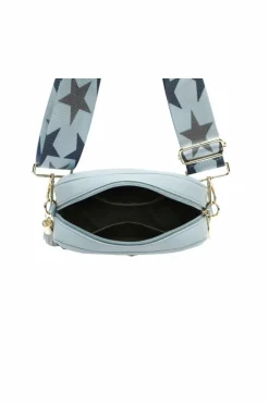 Cross-Body Bags*Kitise Tassel Charm Shiny Star Wide Strap PU Leather Crossbody Bag Beige