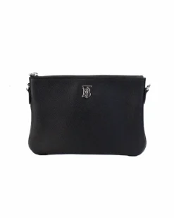 Cross-Body Bags*Burberry TB Bag Crossbody Leather Zip Black