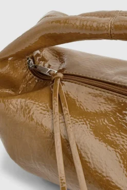Handbags*boohoo Textured Patent Slouchy Grab Bag tan
