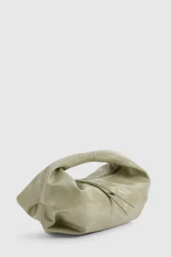 Handbags*boohoo Textured Patent Slouchy Grab Bag sage