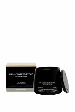 Candles & Diffusers|Candles*The Aromatherapy Company Therapy Kitchen Candle Lemongrass, Lime & Bergamot 260g Black