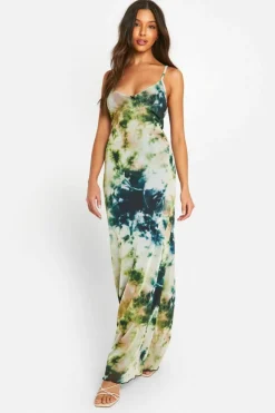 Cami Dresses|Maxi Dresses*boohoo Tie Dye Mesh Cami Maxi Dress multi