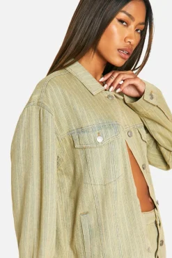 Up To 80% Off Winter Warmers|Denim Jackets*boohoo Tinted Wash Denim Jacket vintage wash