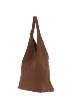 Shoulder Bags*Ashwood Leather Tocco di Lusso' Leather Suede Bag Brown