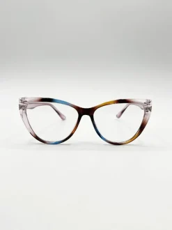 Sunglasses*SVNX Tonal Clear Lens Glasses Natural