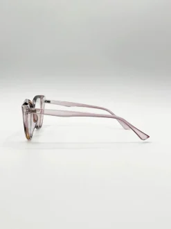Sunglasses*SVNX Tonal Clear Lens Glasses Natural
